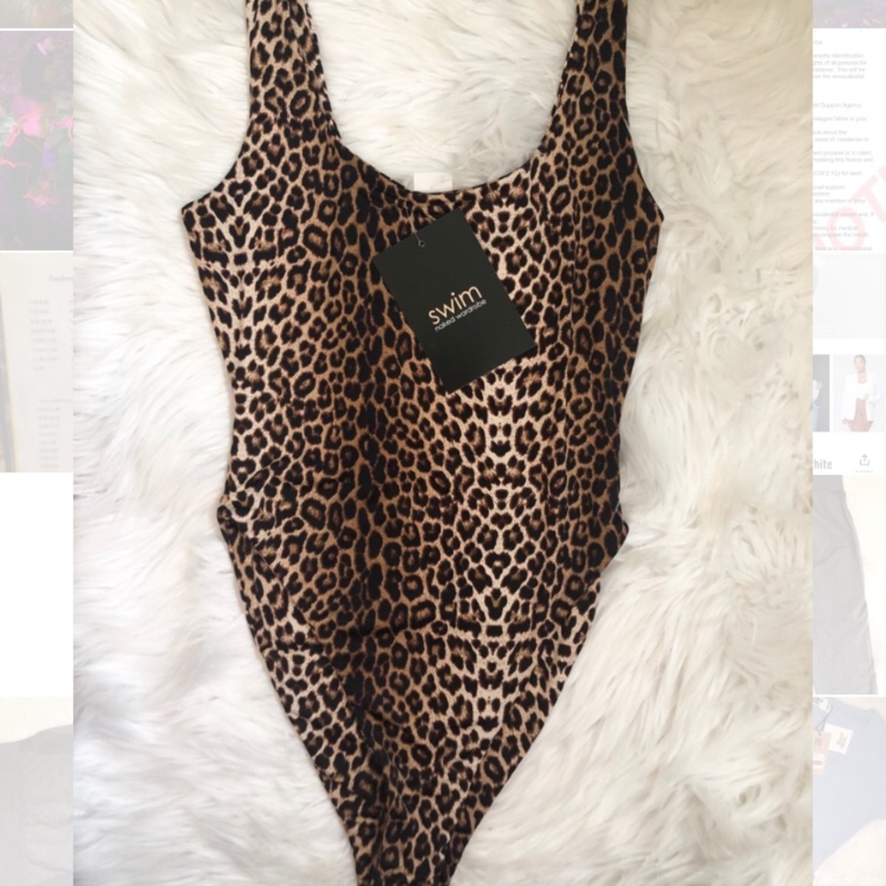 Naked Wardrobe leopard swimsuit